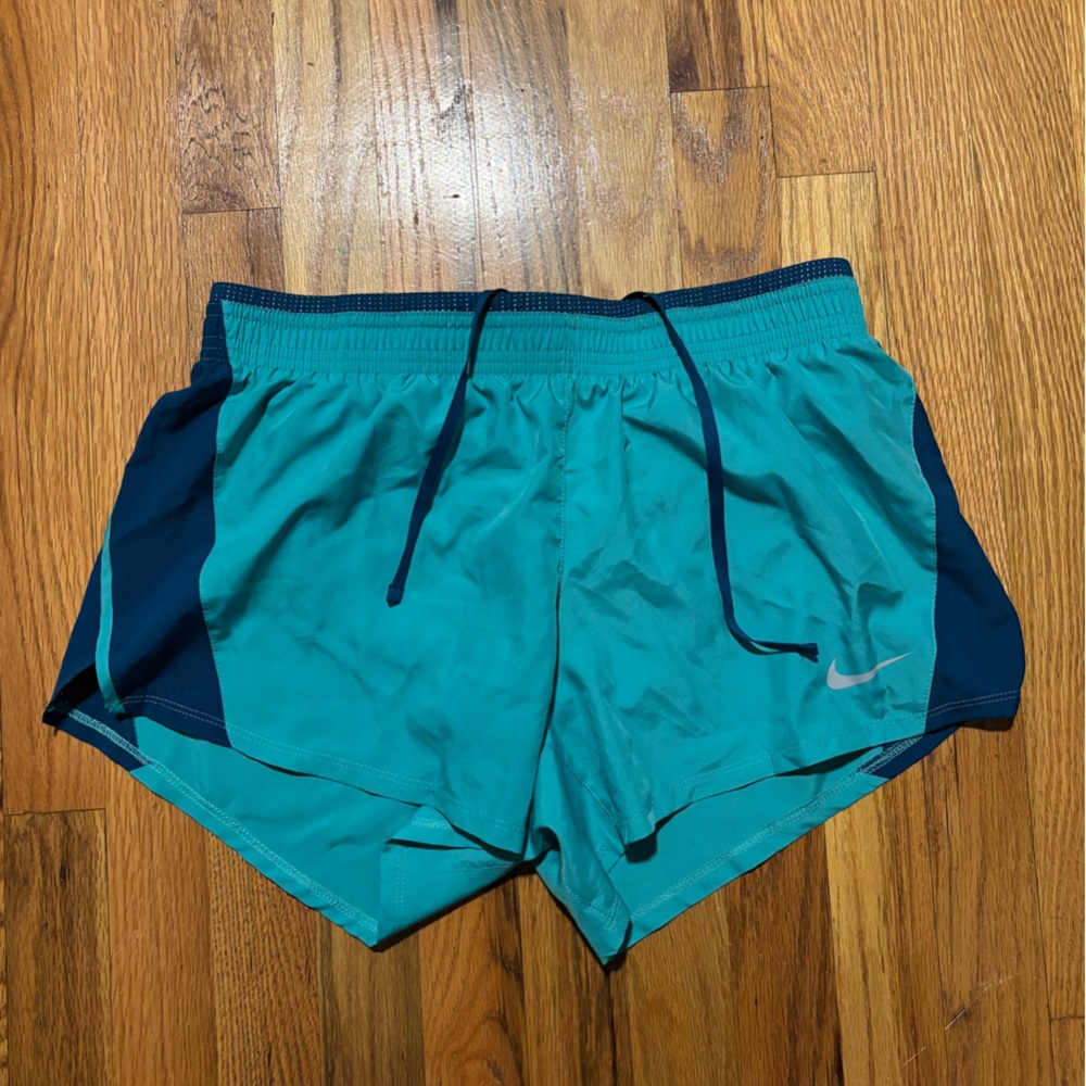 Nike Teal and Navy Athletic Shorts